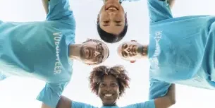 Team Collaboration (Overhead Shot)